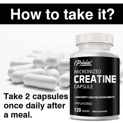 Micronized Creatine 5000mg 120 Capsules