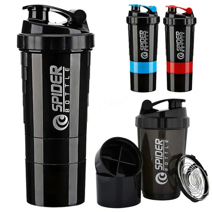 3-Layer Protein Shaker Bottle