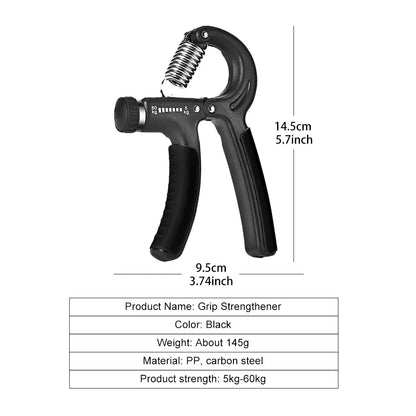 Adjustable Grip Strengthener Hand Exerciser 5-60KG