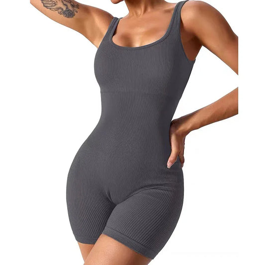 Women's Tummy Control Yoga Romper